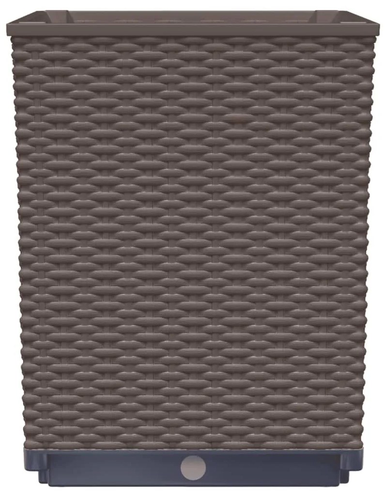 2 db barna polipropilén növénytartó 30 x 30 x 37 cm