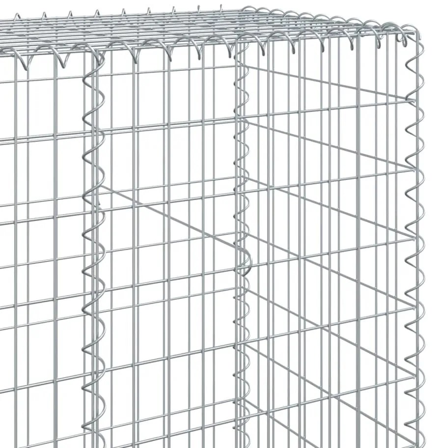 horganyzott vas gabion kosár fedéllel 700 x 50 x 200 cm