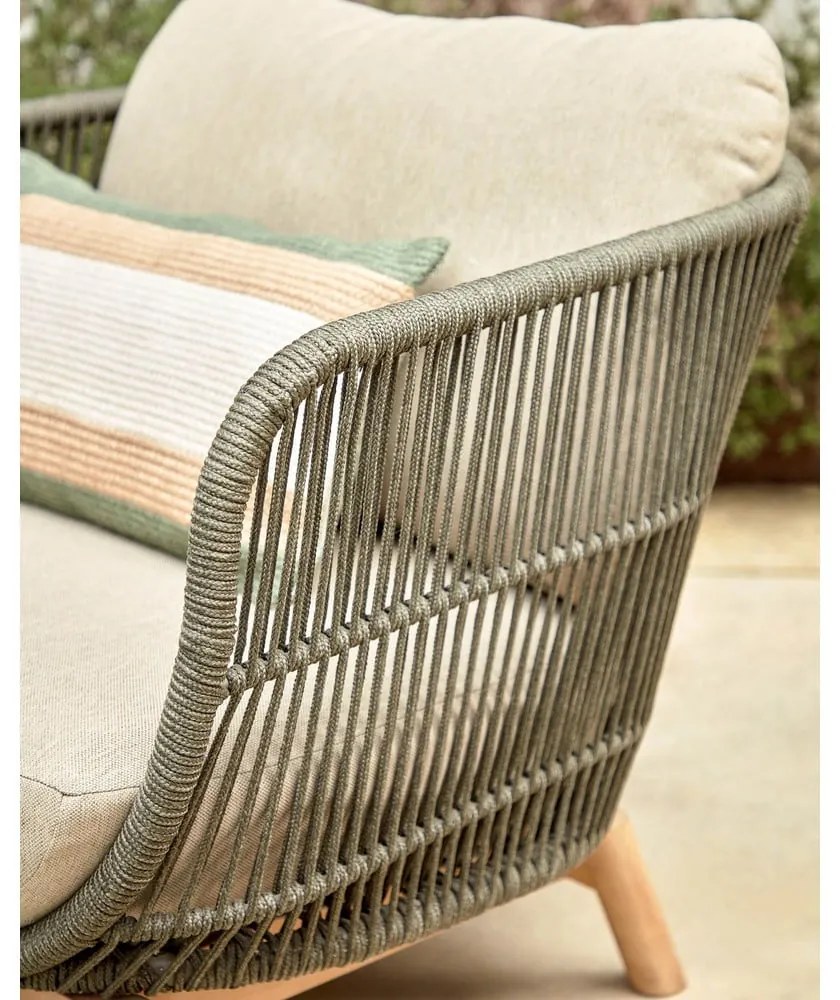 Catalina khaki kerti fotel - Kave Home