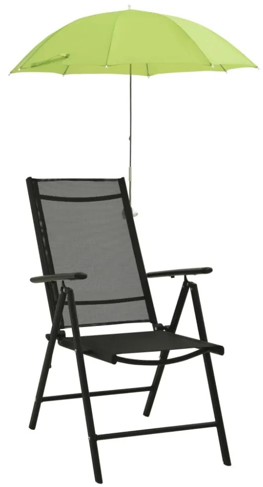 2 db zöld napernyő kempingszékhez 105 cm
