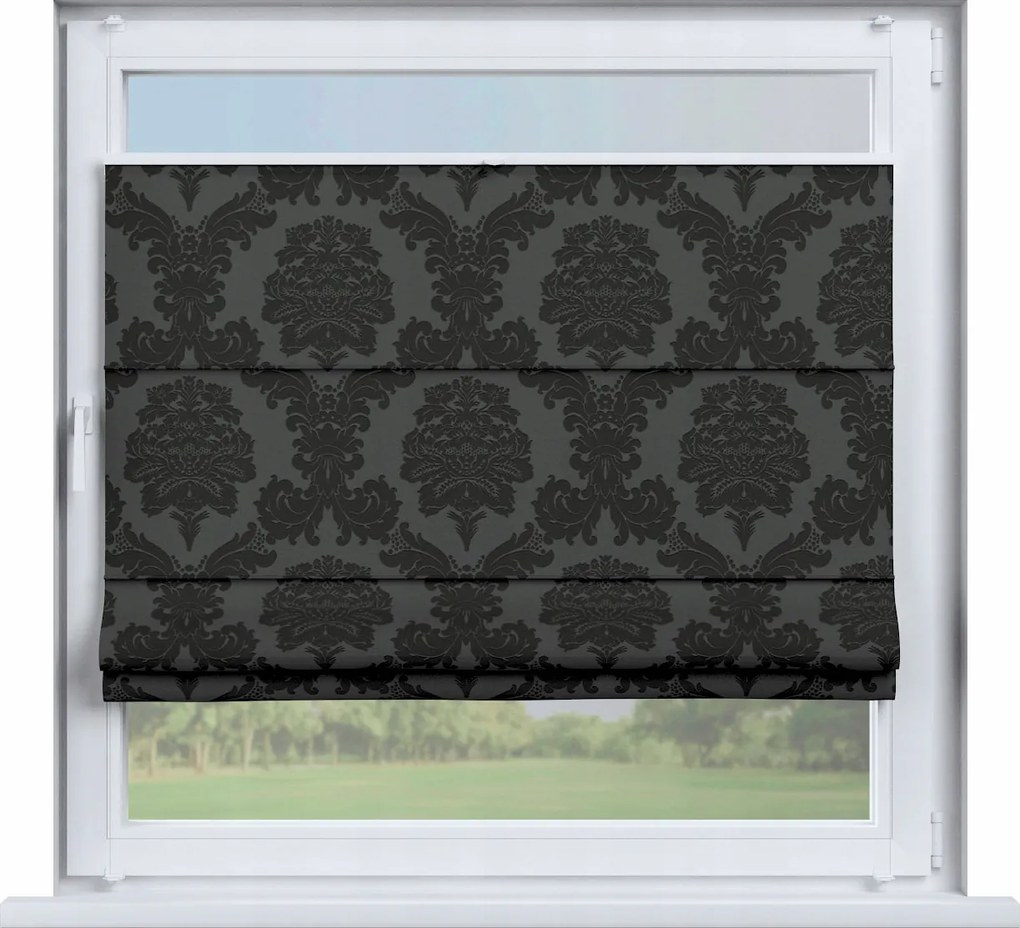 Kész pliszírozott roló római Szicília 140x180cm fekete