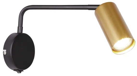 Fali lámpa TINA 1xGU10/15W/230V fekete/arany