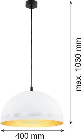 ARGON 8241 BONITA Egyágú Függesztett Lámpa Fém E27 IP20
