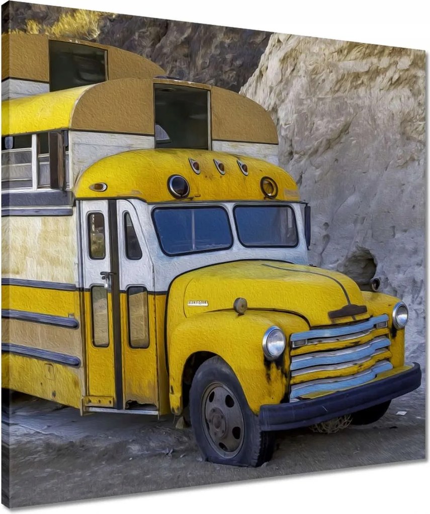 Vászonkép 50x50 Amerikai munkakocsi