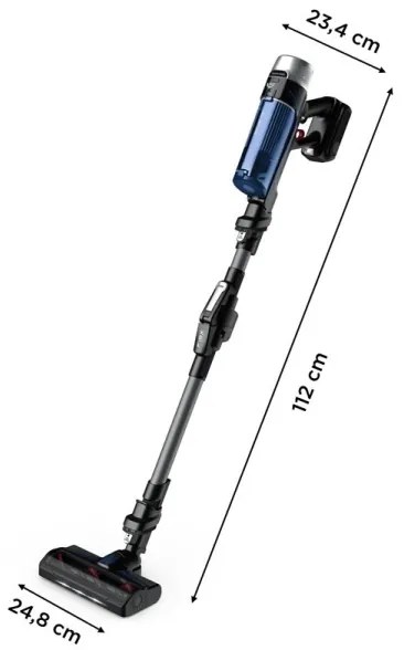 Rowenta - Botporszívó X-FORCE FLEX ANIMAL AQUA AUTO 4in1 250W/230V fekete/kék