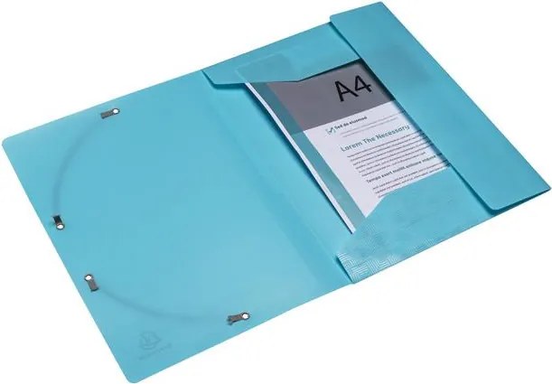 Gumis mappa, PP, A4, 15 mm, EXACOMPTA Pop'NCo, vegyes színek (EX55990E)