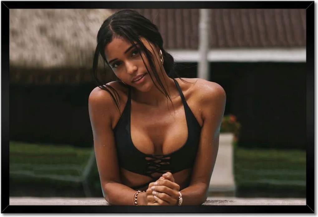 Poszterek keretben 60x40 Fiatal és szép a medencében