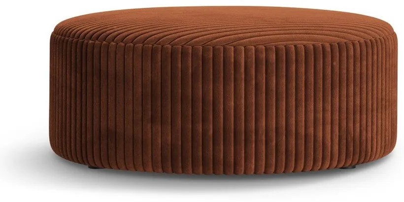 Téglavörös kordbársony puff Dia – Micadoni