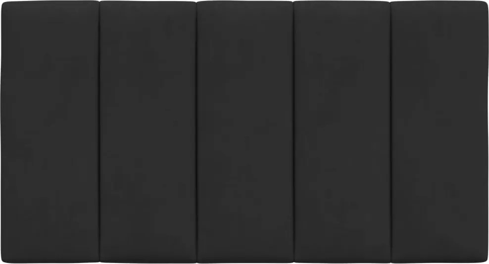 fekete bársony fejtámla párna Hanko 80 cm