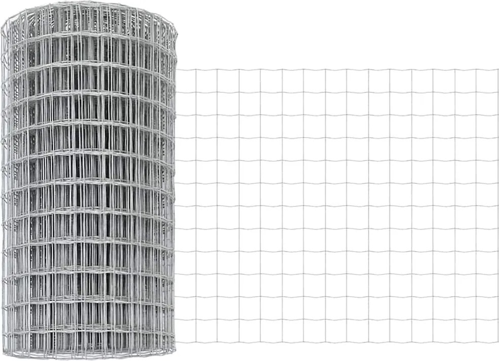 vidaXL Európai Kerítés 0,4 x 25 m PVC-bevonatú vas