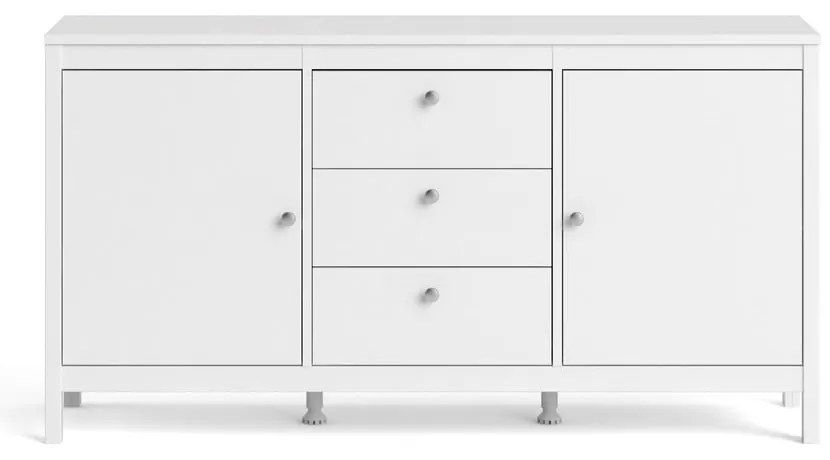 Fehér alacsony komód 151x80 cm Madrid – Tvilum