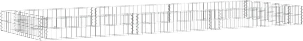 vidaXL horganyzott acél gabion magaságyás 300 x 100 x 20 cm