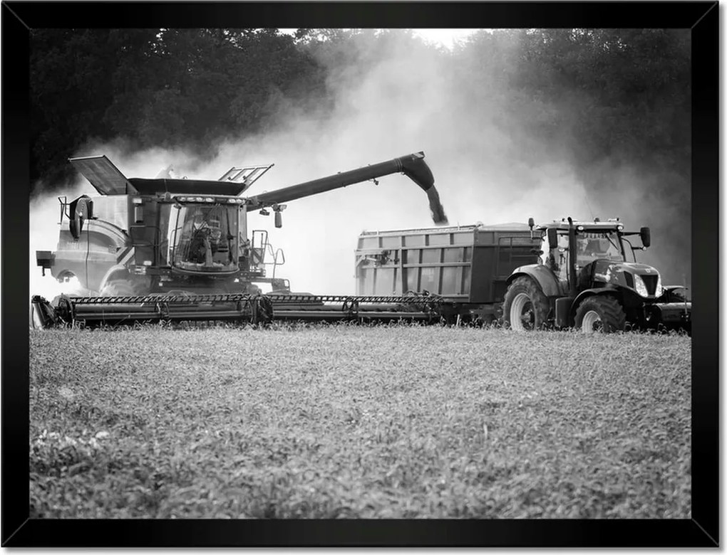 Poszterek keretben 40x30 Aratás Traktor Kombájn