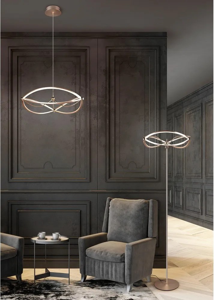 Sárgaréz színű LED dimmelhető függőlámpa Charivari – Trio