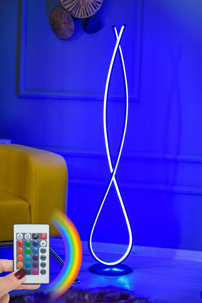 Állólámpa, Infinity Fekete - Multicolor