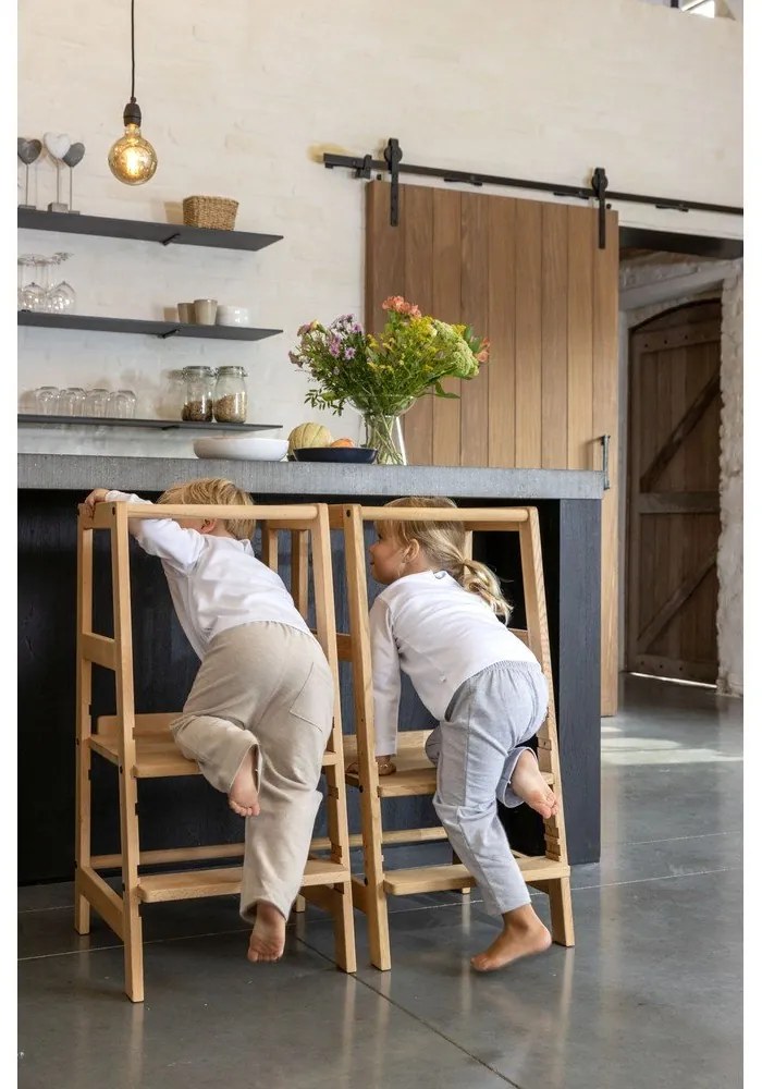 Natúr színű tölgyfa tanulótorony Forrest – Vipack