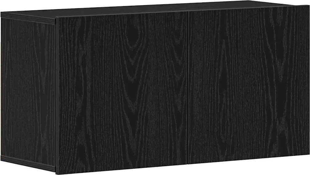 vidaXL fekete tölgyfa TV-szekrény 80 x 30 x 41 cm