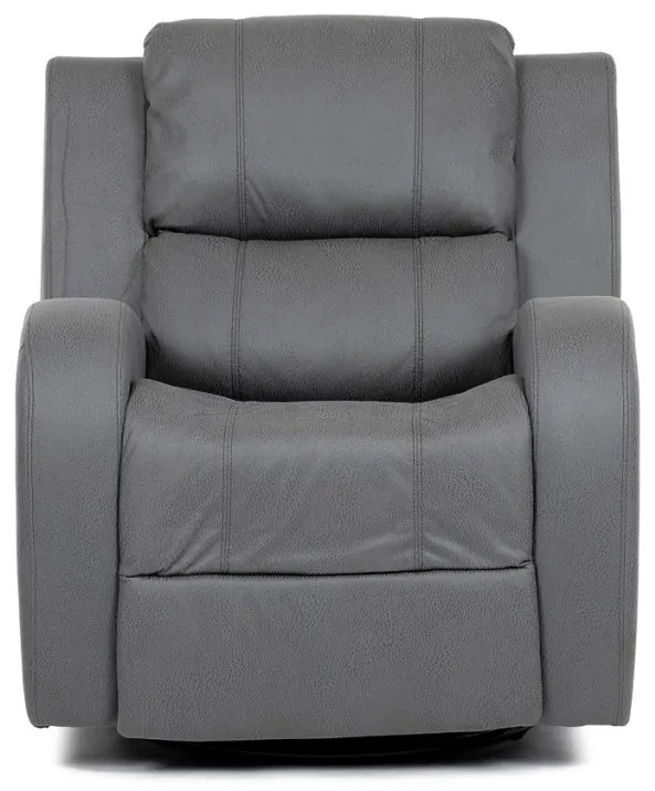 Fotoliu De Relaxare Și TV Culoare Gri , Reglabil Manual, Rabatalil,Tapițat cu Textil Efect De Piele, TV-4089