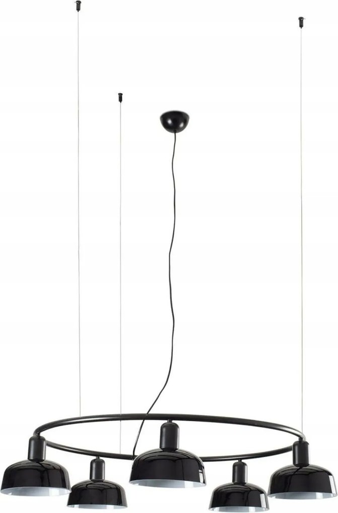 Faro Tatawin S kör alakú függeszték, fekete, cserélhető üvegernyőkkel,