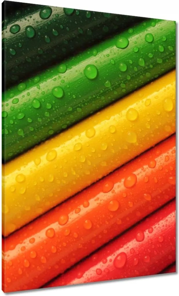 Vászonkép 70x100 Színes ceruzák Színek