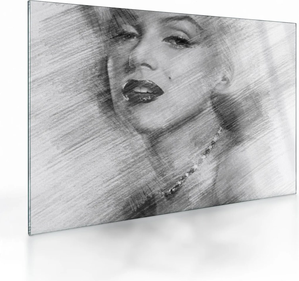 Üveg kép - Marilyn Monroe portréja (70x50 cm)