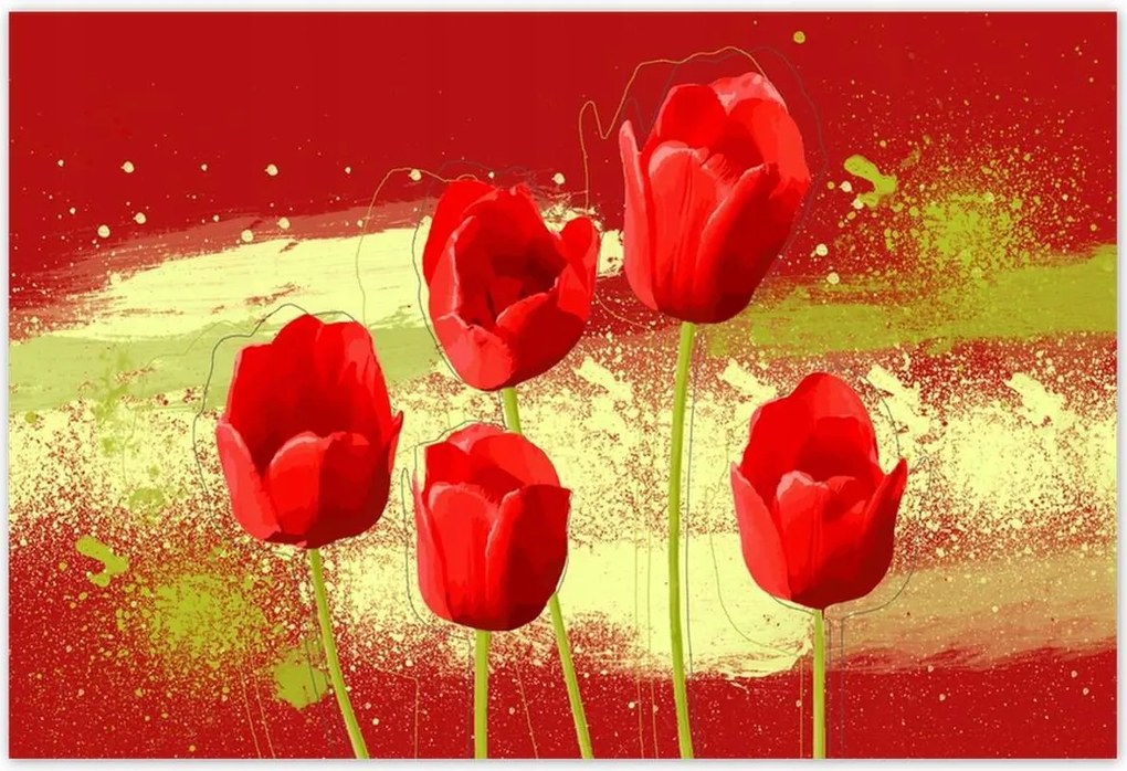 Poszterek 185x125 Piros pipacs