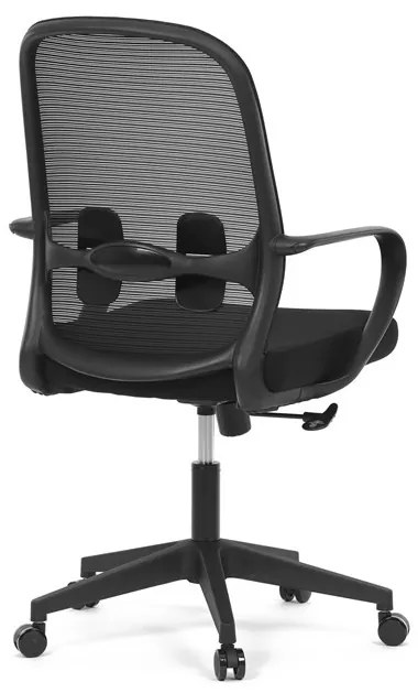 Fekete Szövet Irodai Szék Hinta Mechanikával. KA-S424 BK