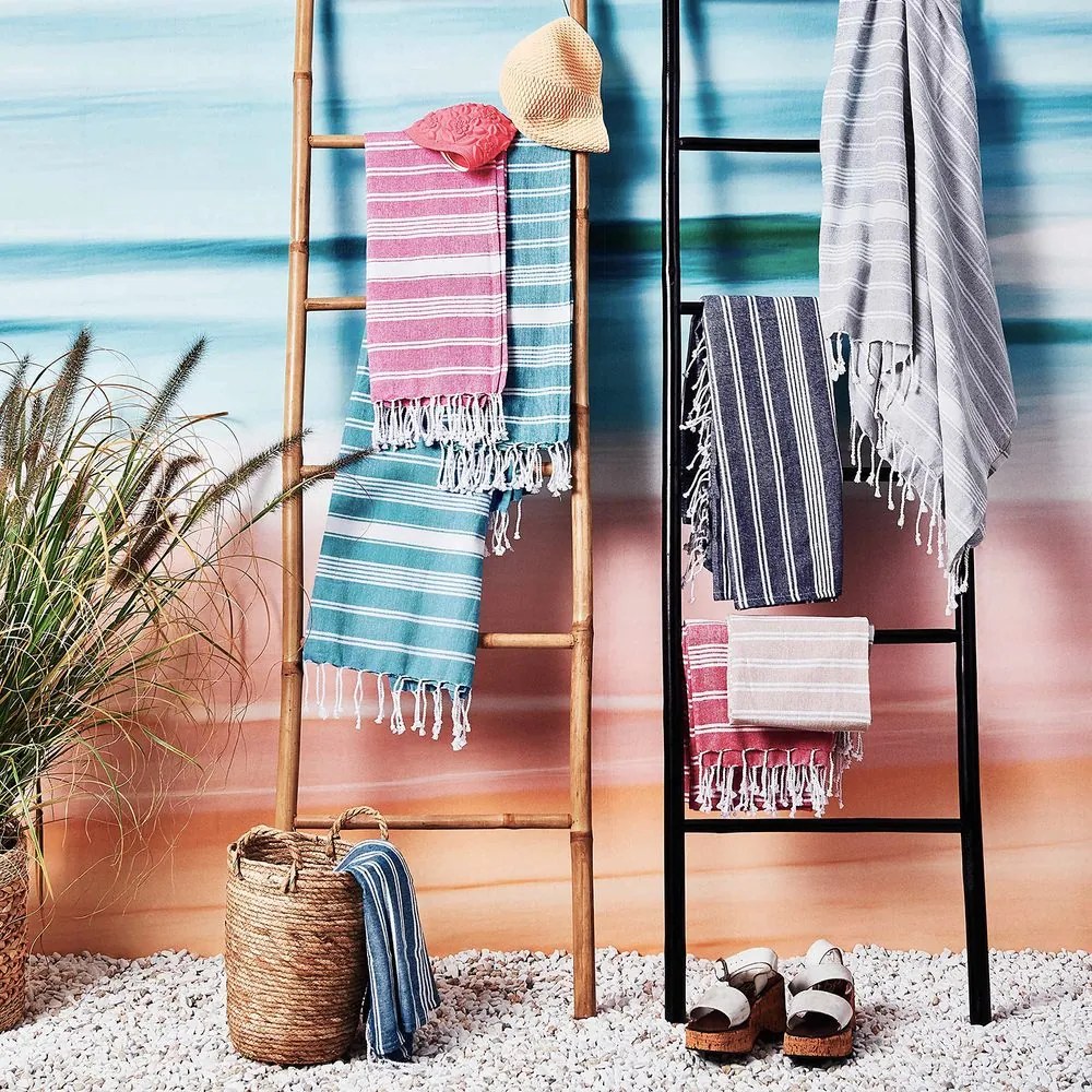 SURFSIDE Hamam törölköző halványszürke, 90x170 cm