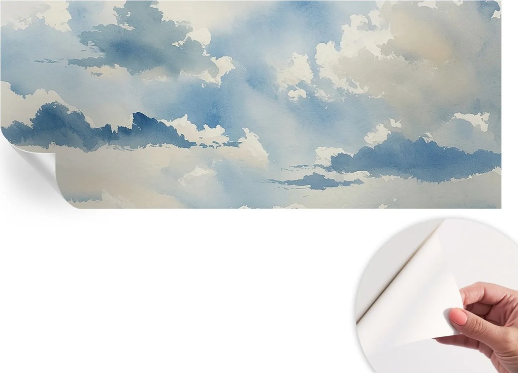 Fotótapéta Öntapadós tapéta a szobába Mennyei felhők 250x104 cm