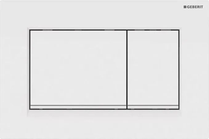 Geberit 115.883.11.1 - Sigma30 öblítő nyomólap 24,6x16,4 cm fehér