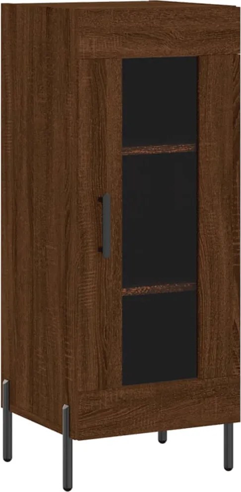 vidaXL barna tölgy színű szerelt fa tálalószekrény 34,5 x 34 x 90 cm