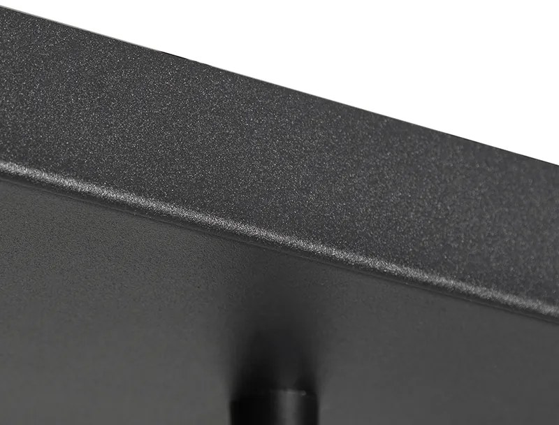 Art Deco lógólámpa fekete füstüveggel 8-lámpás - Sandra