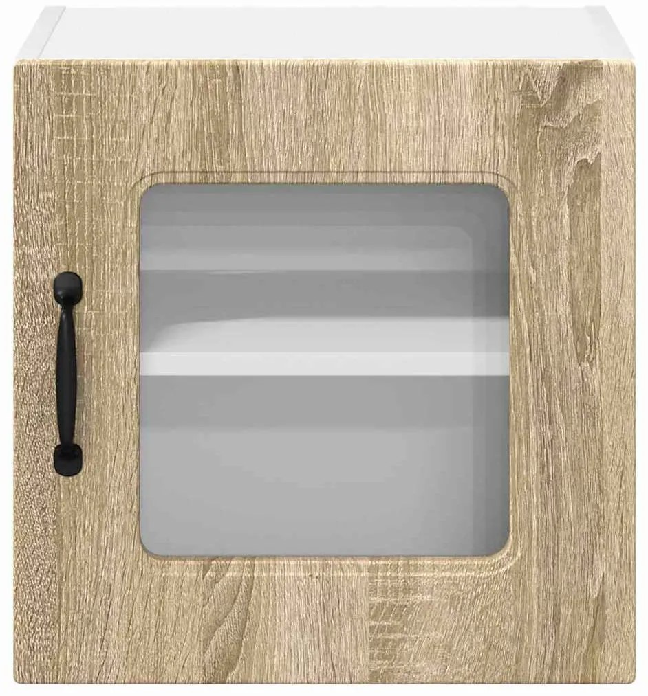 Fali konyhaszekrény 2 pcs Sonoma tölgy 40 x 31 x 40 cm Faanyag