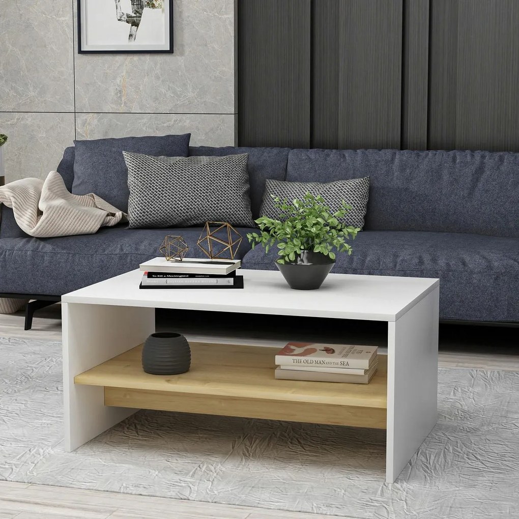 Apollon White and Sapphire Oak konferenciaasztal