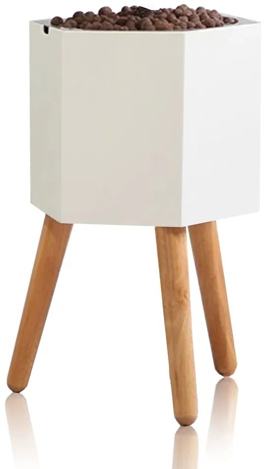 Calla fehér önöntözős virágtartó, ø 22,8 cm - Tomasucci