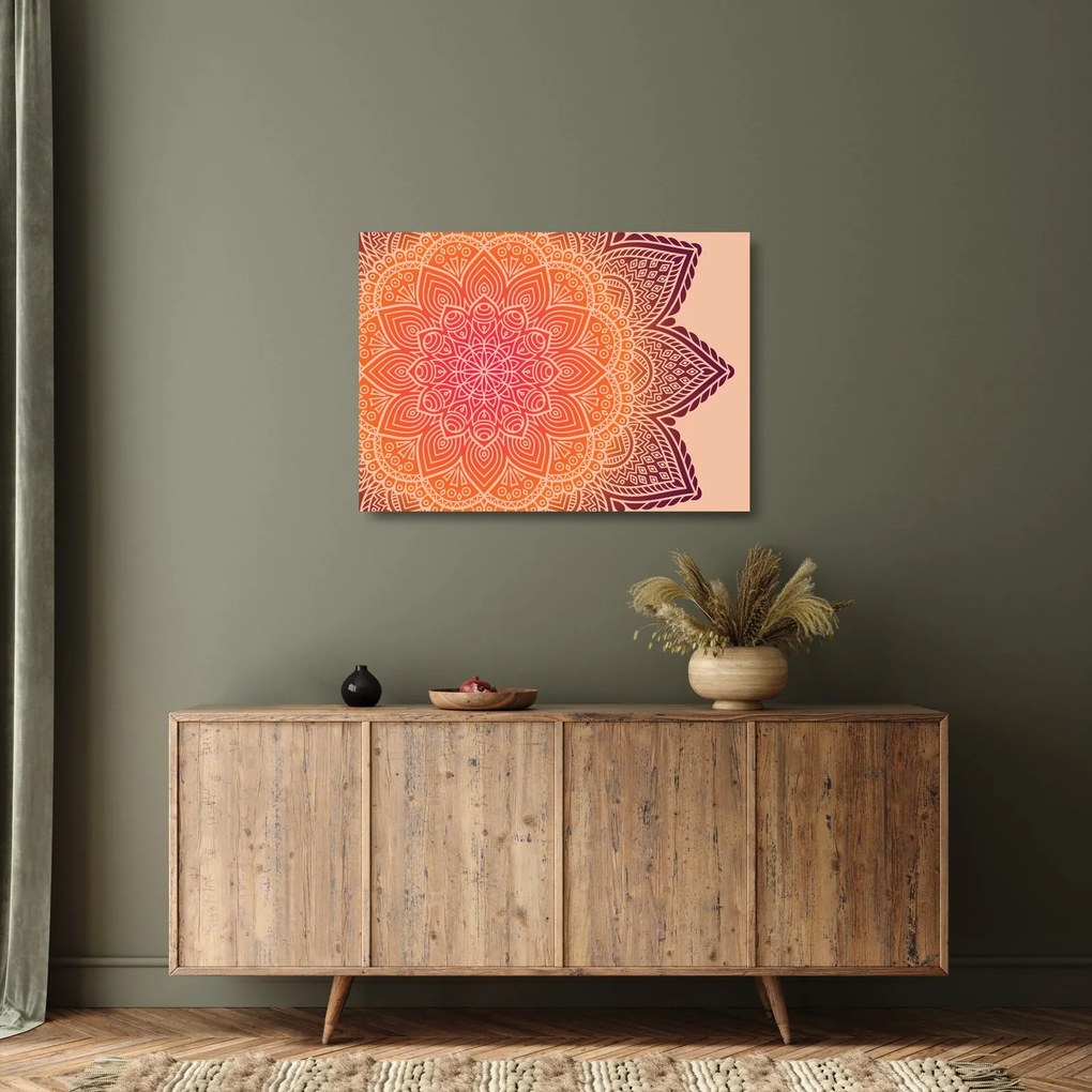 Kép - mandala art (üvegen) (70x50 cm)
