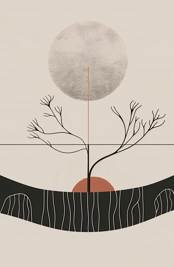 Poszter 53x81cm Téli Hold