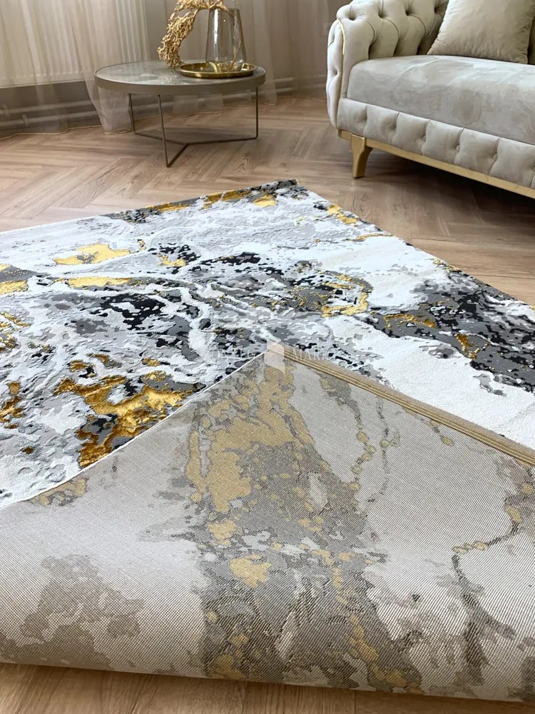 Sunset sötétarany design szőnyeg 80x250