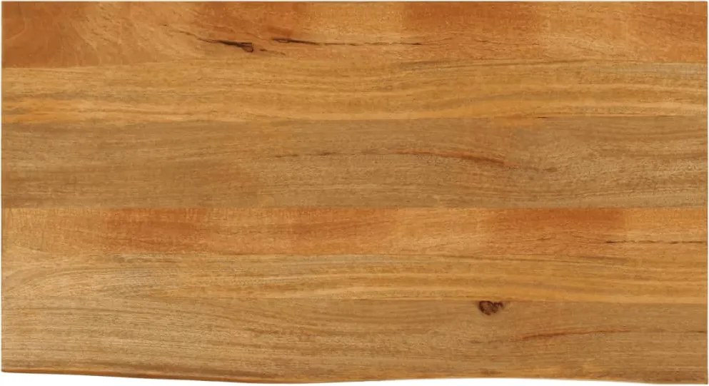 vidaXL tömör mangófa természetes élű asztallap 100 x 60 x 2,5 cm