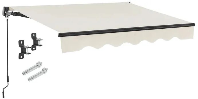 Juskys Markíza 250 cm - krémszínű
