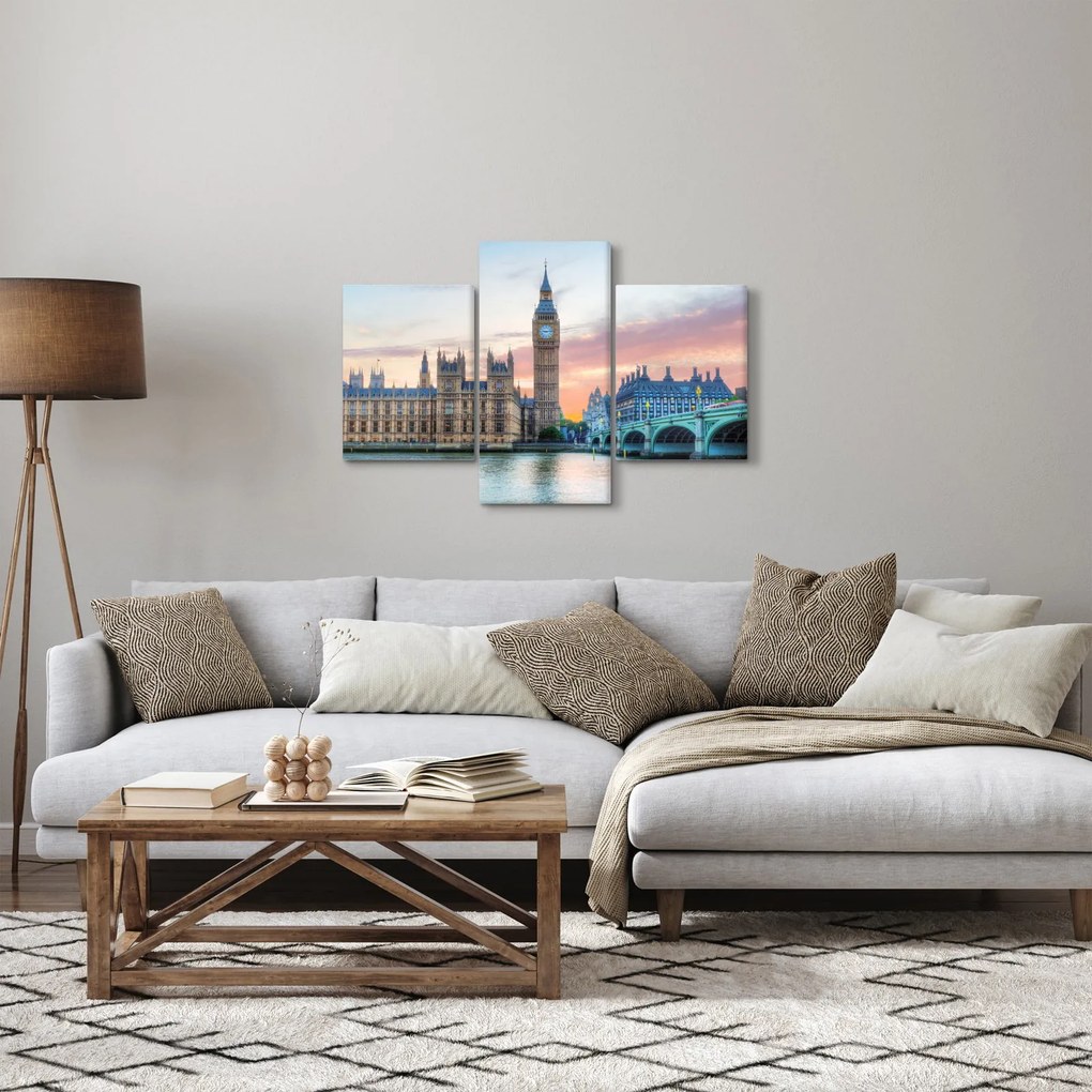 Kép - London pasztell színekben (90x60 cm)