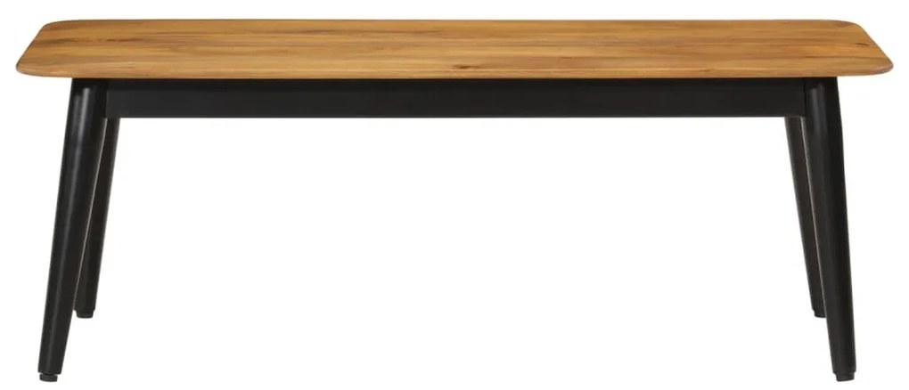 Tömör mangófa és vas dohányzóasztal 110 x 50 x 40 cm