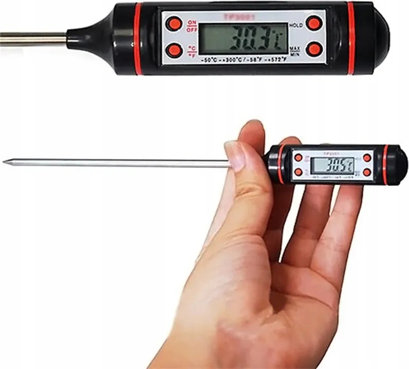 Konyhai Hőmérő Csapos Digitális LCD Hússütő Szonda