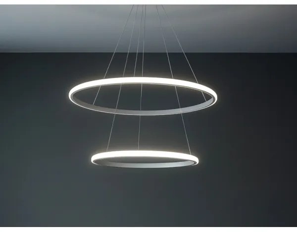 LED fényerőszabályozható, kábelre függesztett csillár LED/55W/230V 3000-6500K átm. 60 cm + távirányító
