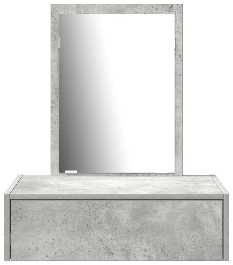 Fali sminkasztal Beton szürke 60x40x70 cm