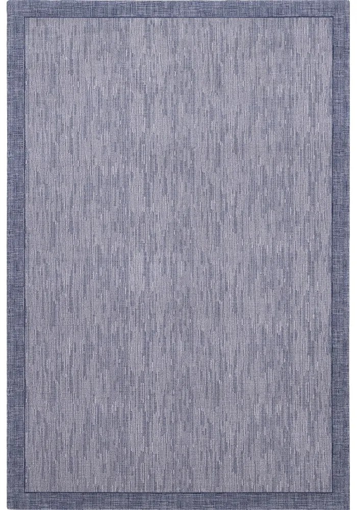 Sötétkék gyapjú szőnyeg 133x180 cm Linea – Agnella