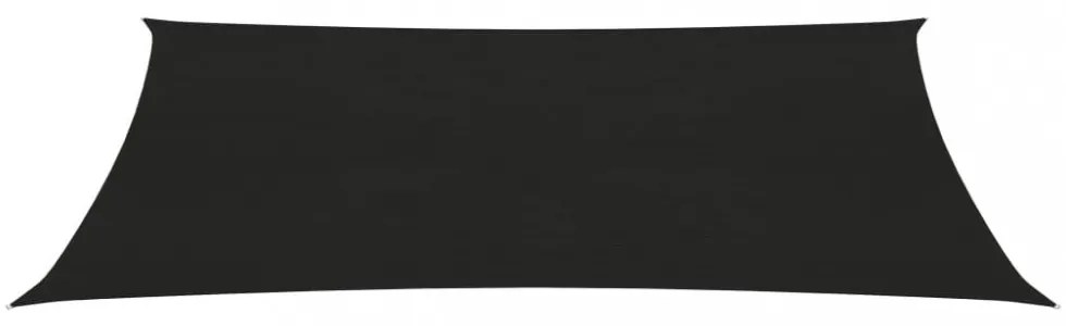 fekete HDPE napvitorla 160 g/m² 4 x 7 m