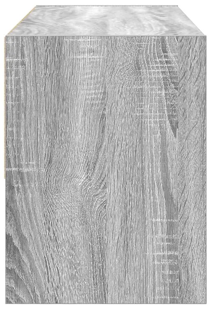 cipőtartó állvány halmozható szürke Sonoma 89,5x30x40 cm