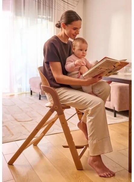 Lionelo - 3 az 1-ben MEGAN gyerek etetőszék, szürke fa