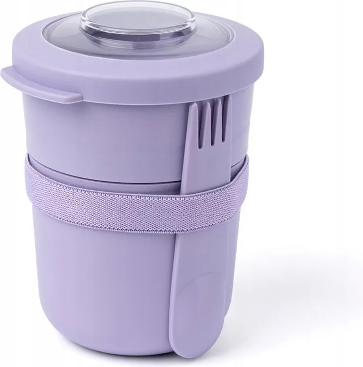 2 az 1-ben joghurttartó Amuse evőeszköztartóval levendula